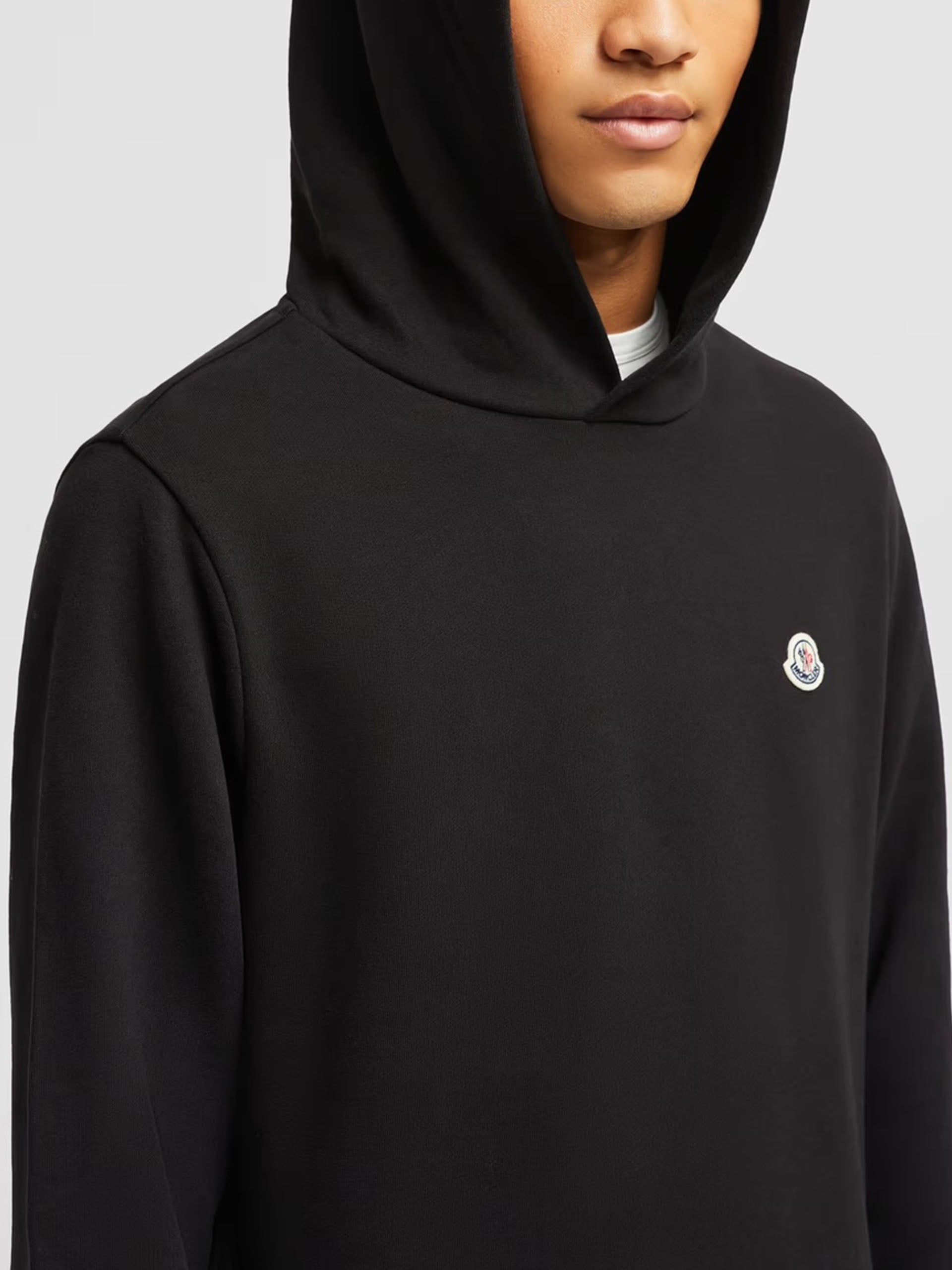 MONCLER - Hoodie mit Logo-Aufnäher für Herren