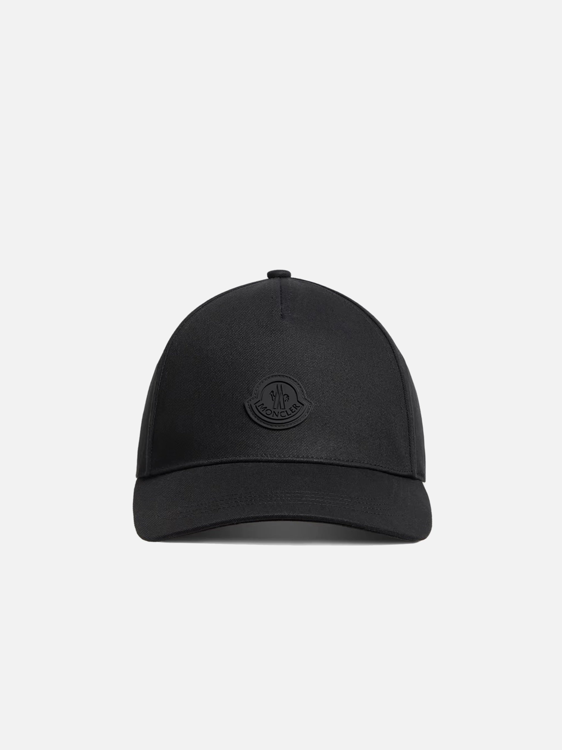 MONCLER - Baseball Cap mit Logo aus Baumwoll-Gabardine