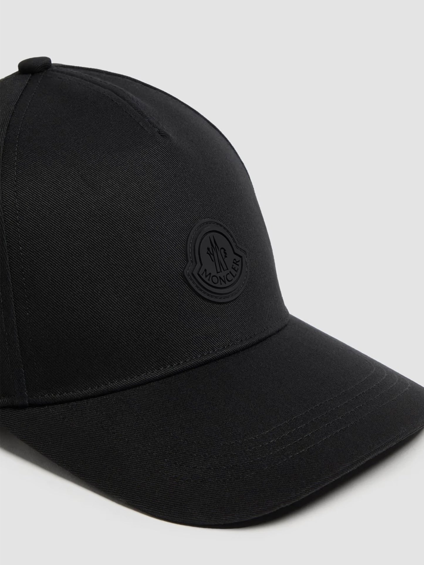 MONCLER - Baseball Cap mit Logo aus Baumwoll-Gabardine