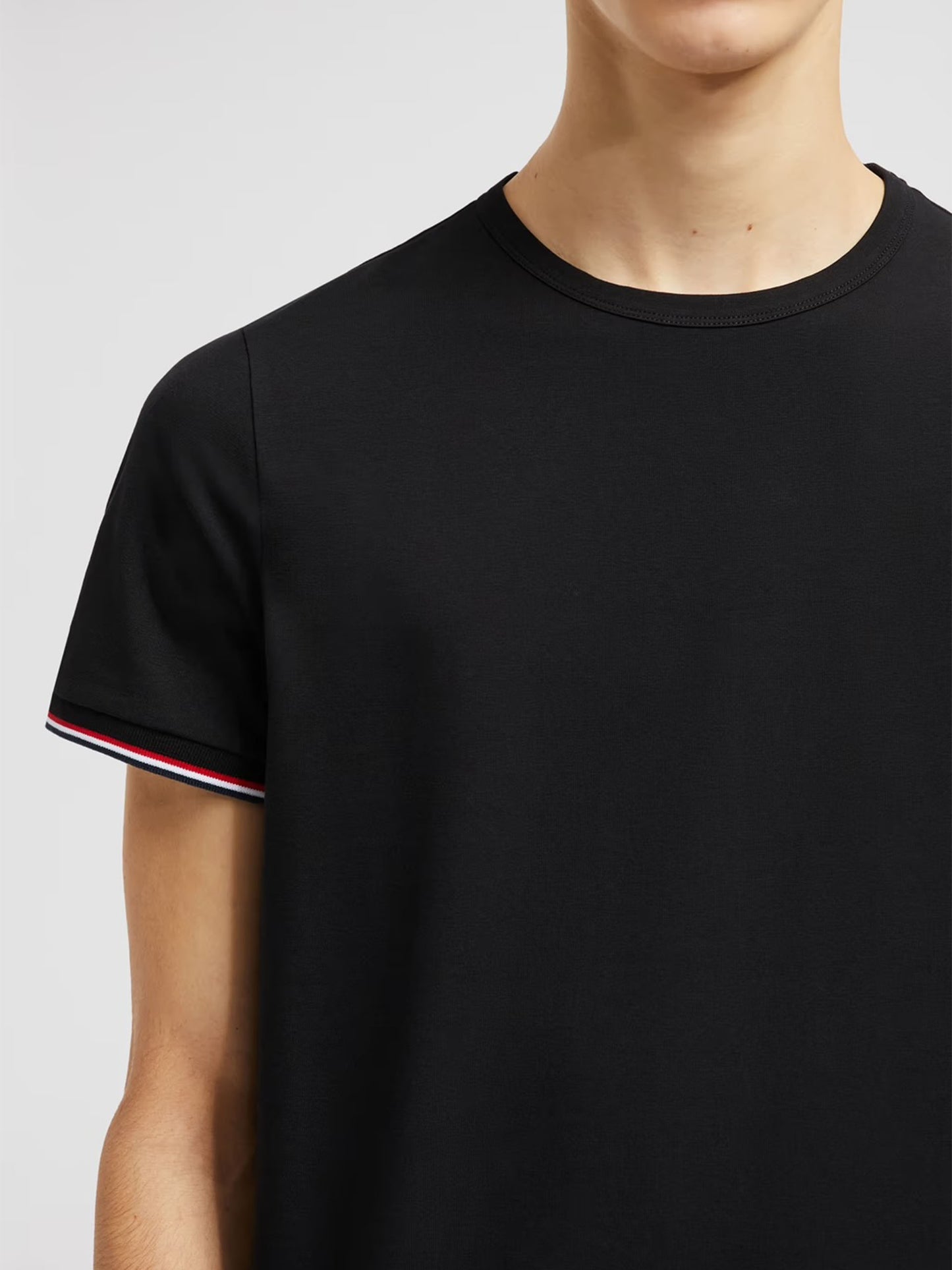 MONCLER - T-Shirt mit Kontraststreifen für Herren