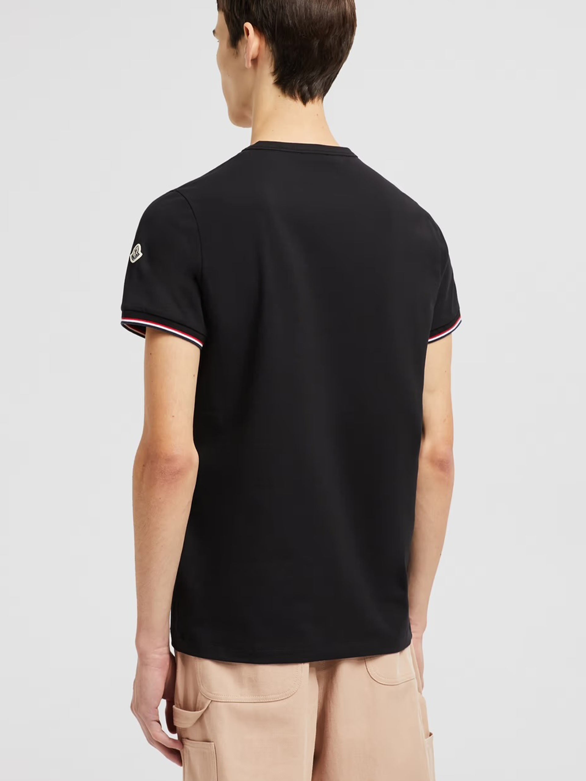 MONCLER - T-Shirt mit Kontraststreifen für Herren