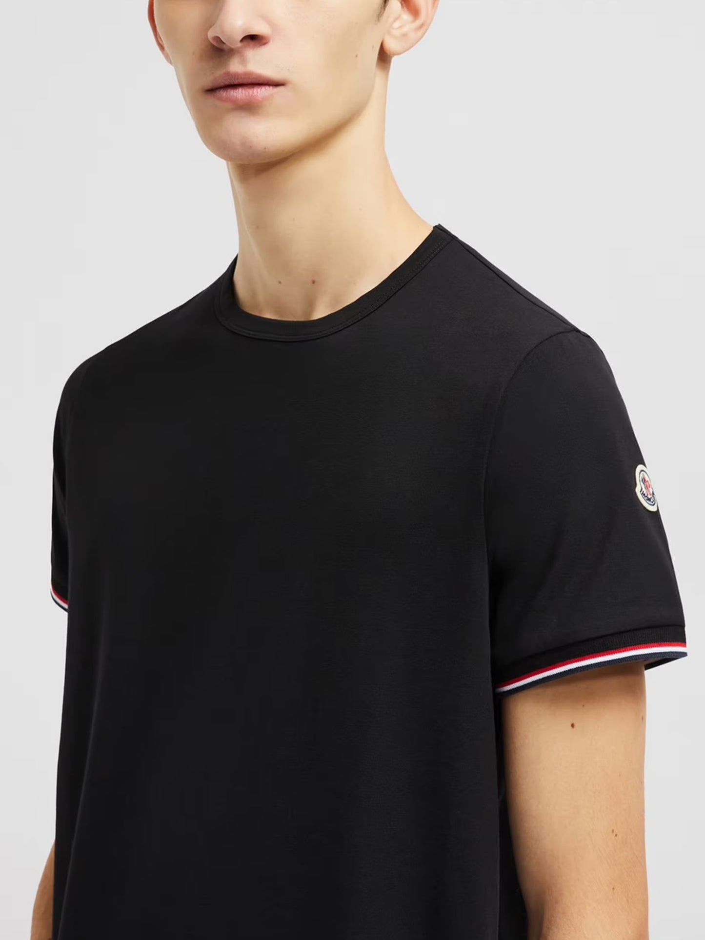 MONCLER - T-Shirt mit Kontraststreifen für Herren