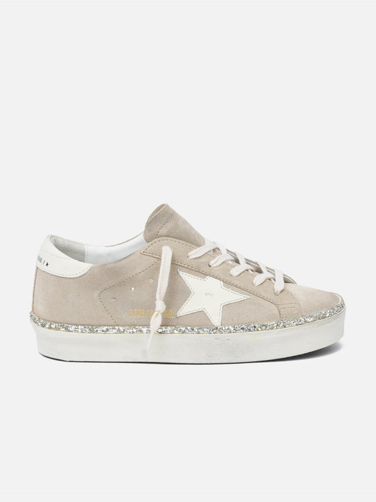 GOLDEN GOOSE - Hi Star Sneakers mit Glitzer für Damen