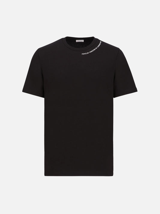 MONCLER - T-Shirt mit Logo-Details für Herren in Schwarz - Black