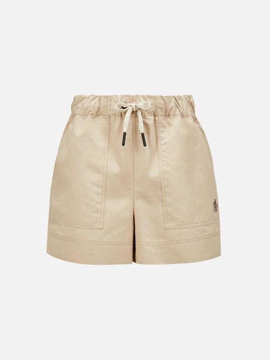 MONCLER GRENOBLE - Shorts mit Kordelzug für Damen in Beige