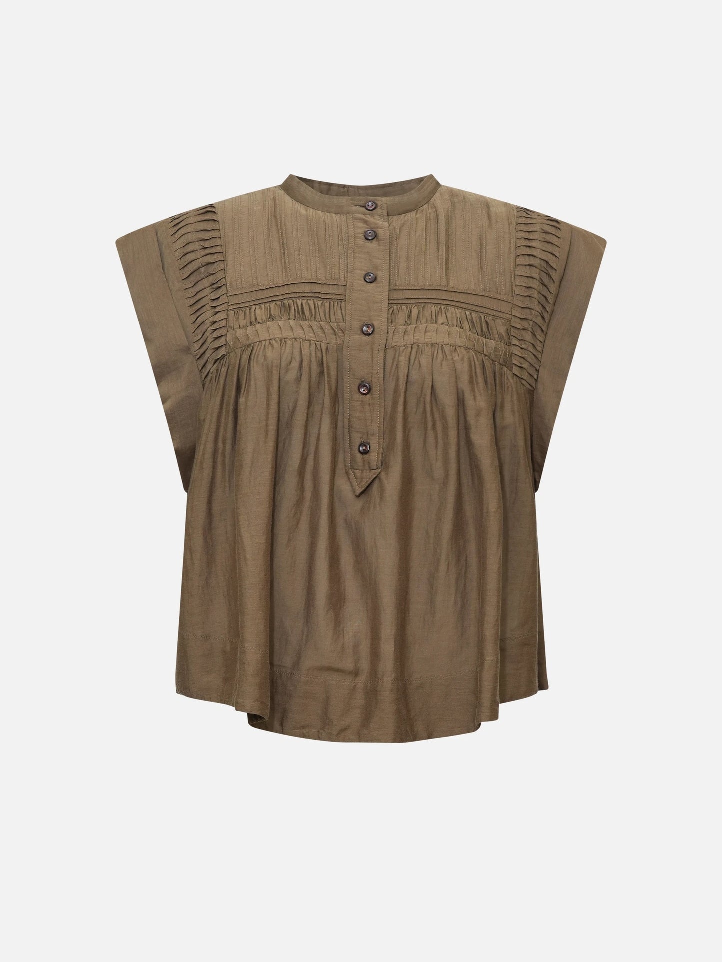 MARANT ETOILE - Top Leaza mit Knopfleiste für Damen in Khaki