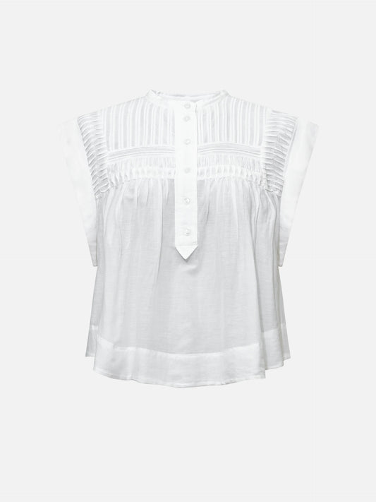 MARANT ETOILE - Top Leaza mit Knopfleiste für Damen in Weiss - White