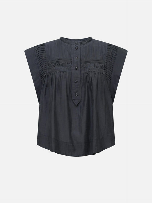 MARANT ETOILE - Top Leaza mit Knopfleiste für Damen in Schwarz - Black