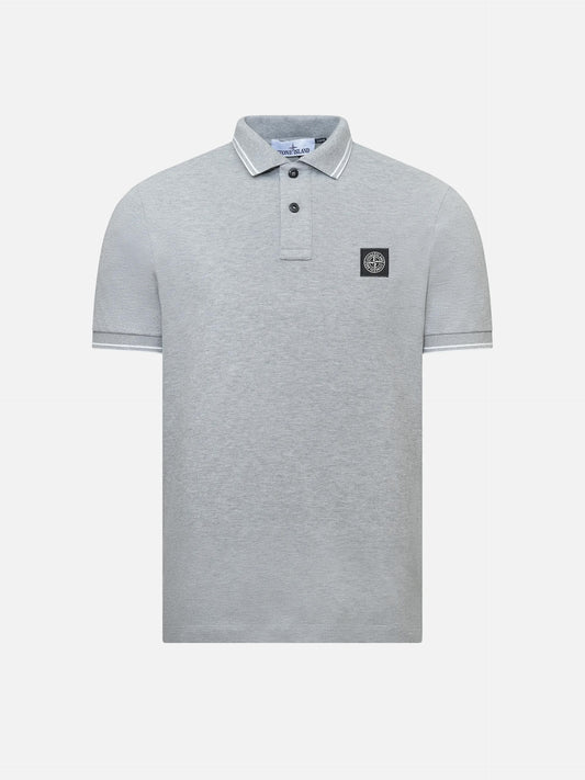 STONE ISLAND - Poloshirt mit Kompass-Logo für Herren in Hellgrau - Light gray