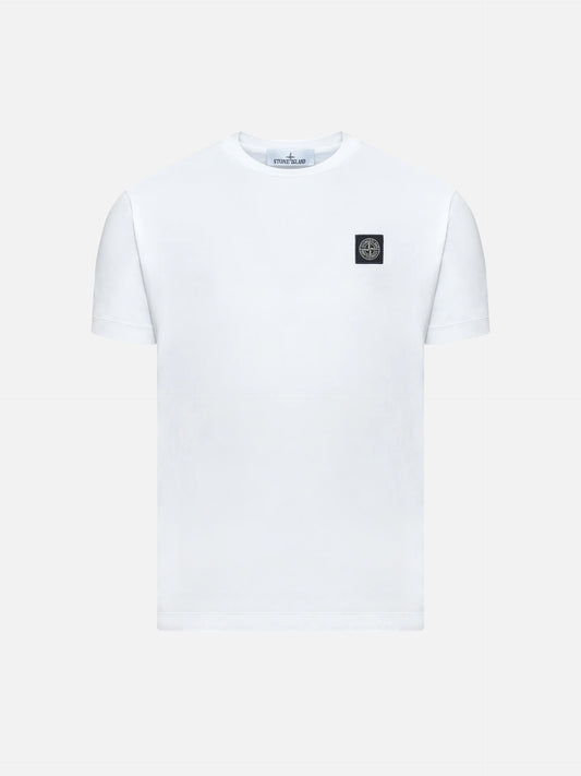 STONE ISLAND - T-Shirt mit Kompass-Logo für Herren in Weiss - White