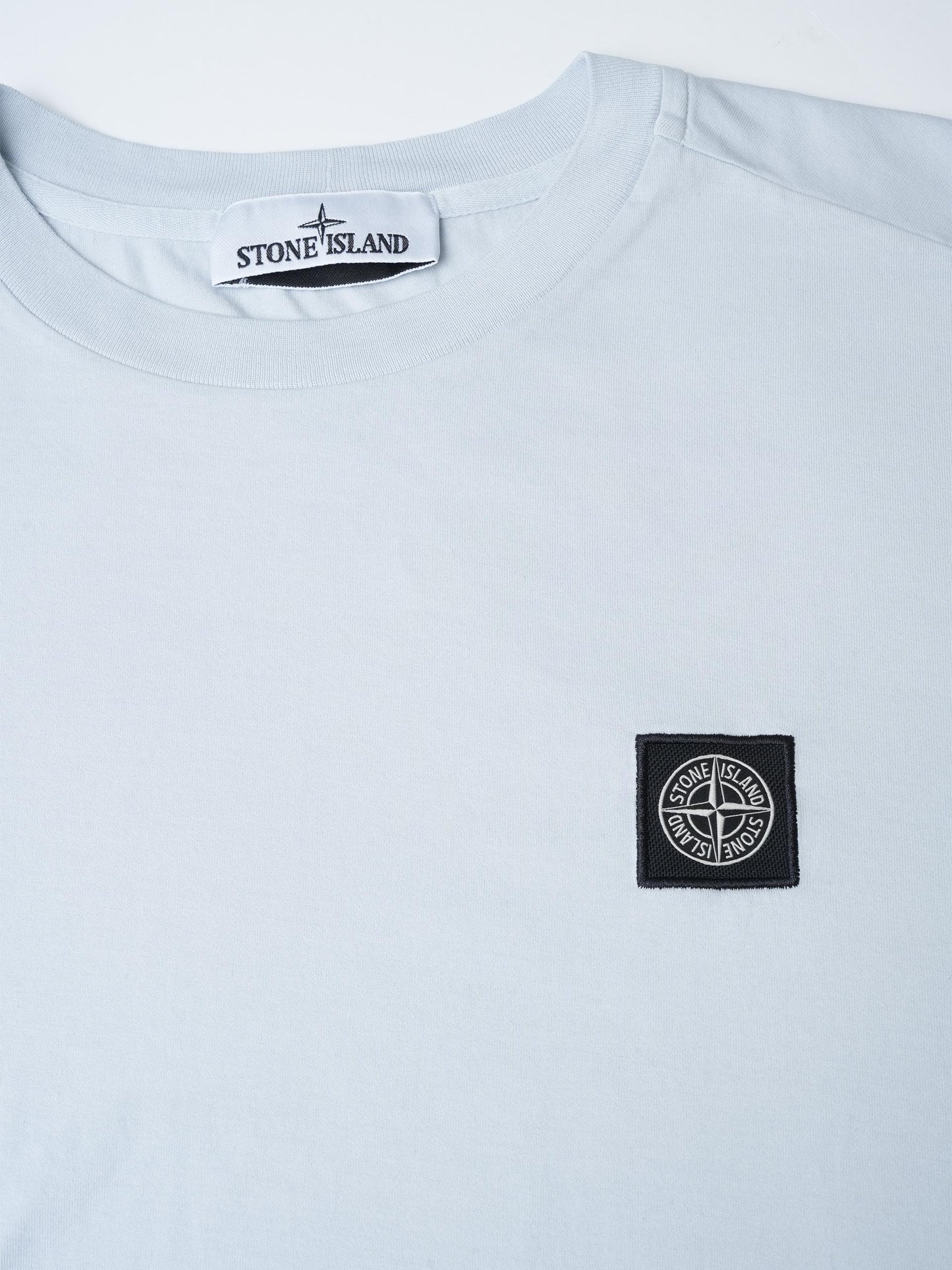 STONE ISLAND - T-Shirt mit Kompass-Logo für Herren in Hellblau - Light blue