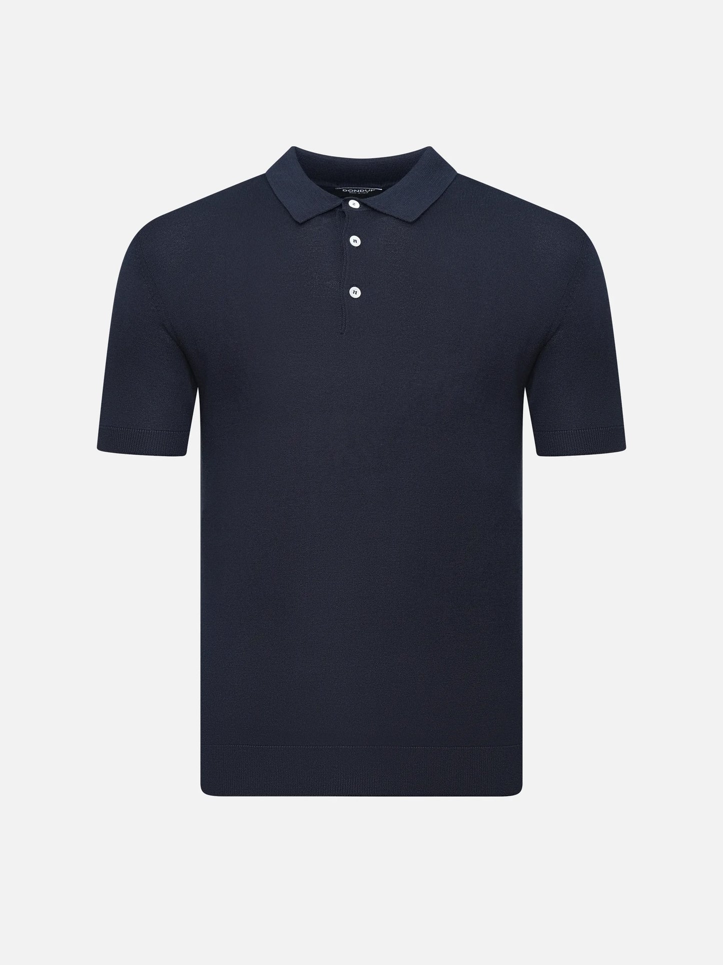 DONDUP - Strick-Poloshirt aus Seidengemisch für Herren in Dunkelblau - Dark blue