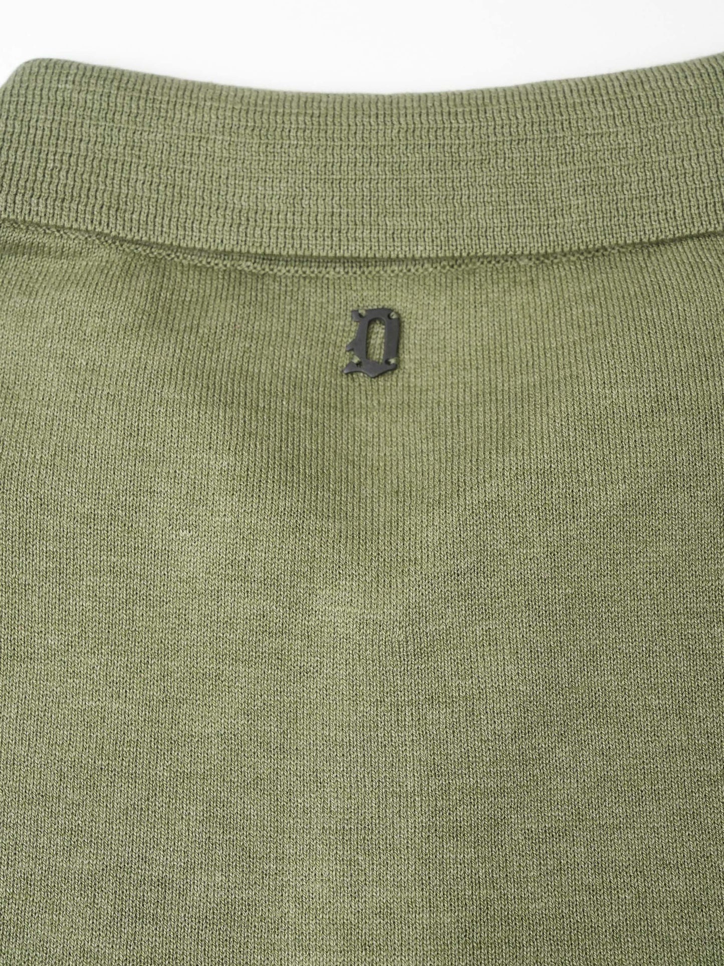 DONDUP - Strick-Poloshirt aus Seidengemisch für Herren in Salbeigrün - Sage green