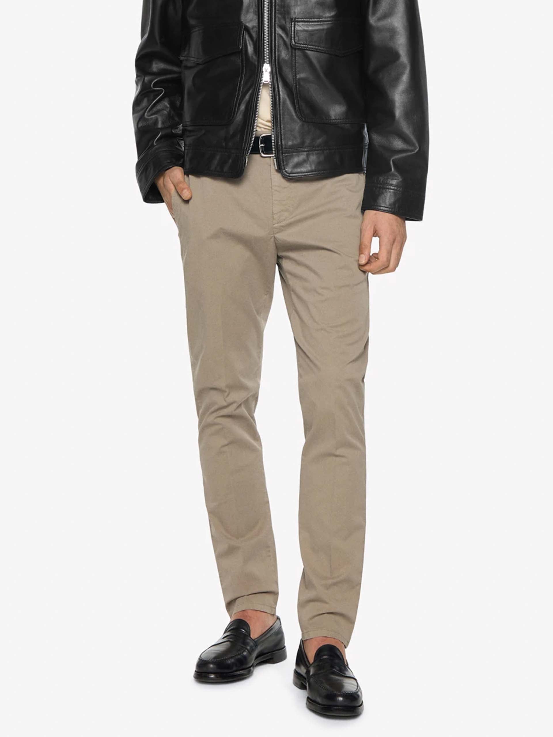 DONDUP - Chino-Hose Ral für Herren in Taupe Beige