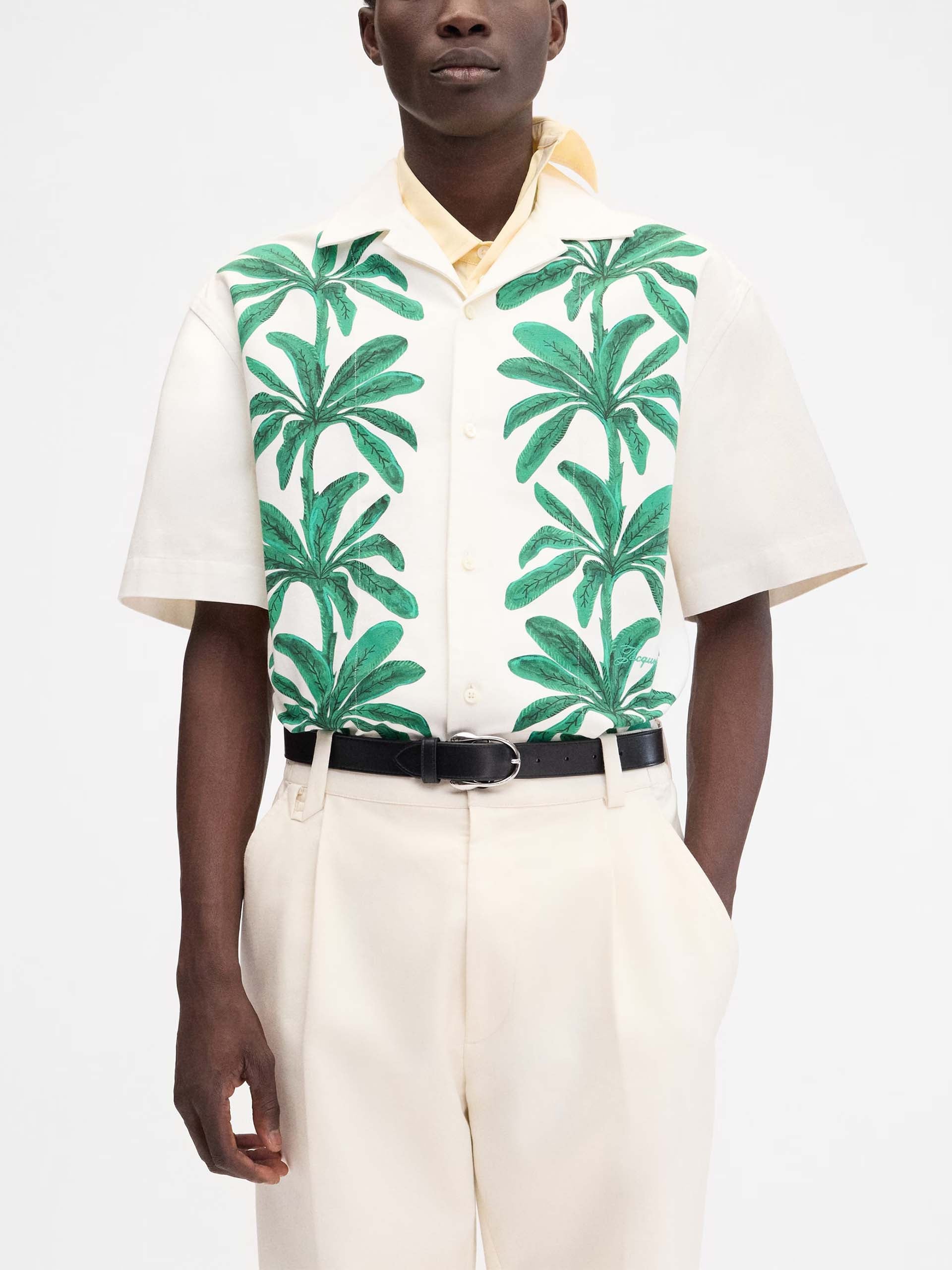 JACQUEMUS Bedrucktes Kurzarm-Hemd Jean für Herren – NEW TAKE FIVE