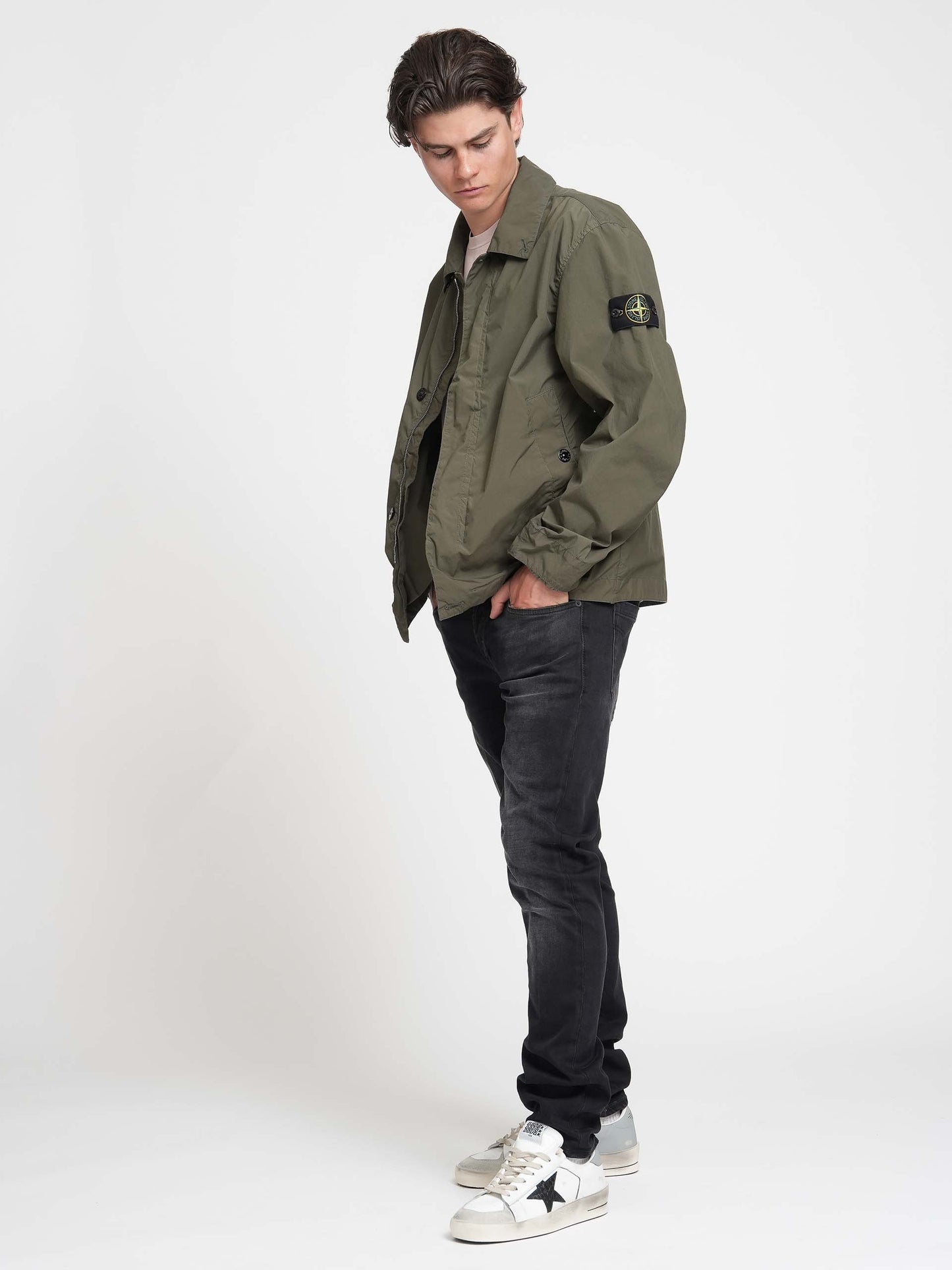 STONE ISLAND - Jacke aus leichtem Canvas für Herren