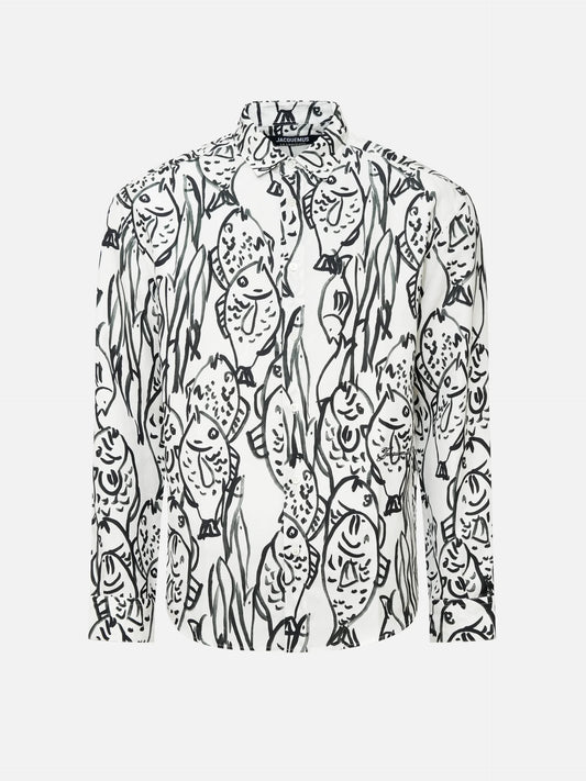 JACQUEMUS - Hemd Simon mit Fisch-Print für Herren
