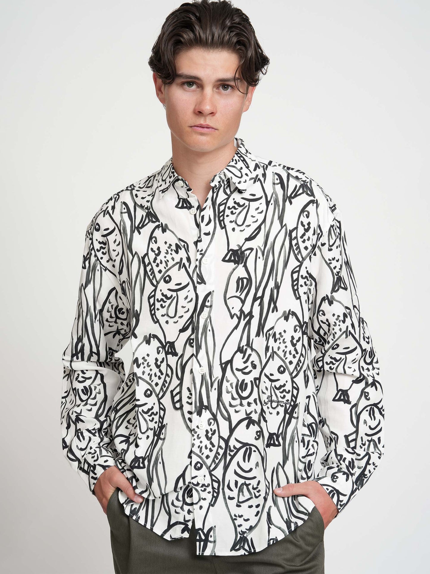 JACQUEMUS - Hemd Simon mit Fisch-Print für Herren