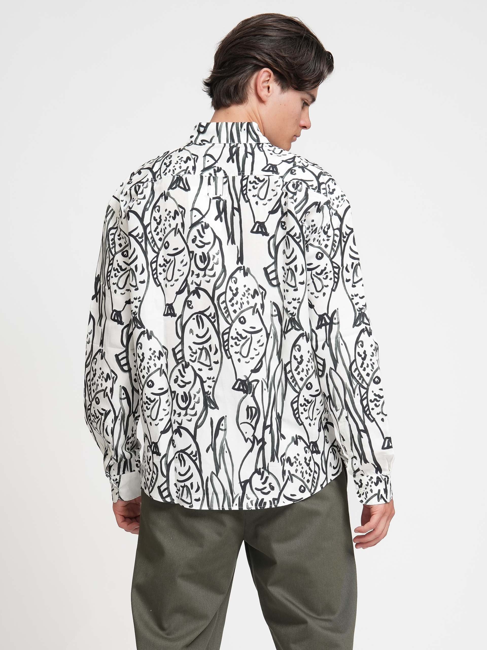 JACQUEMUS - Hemd Simon mit Fisch-Print für Herren