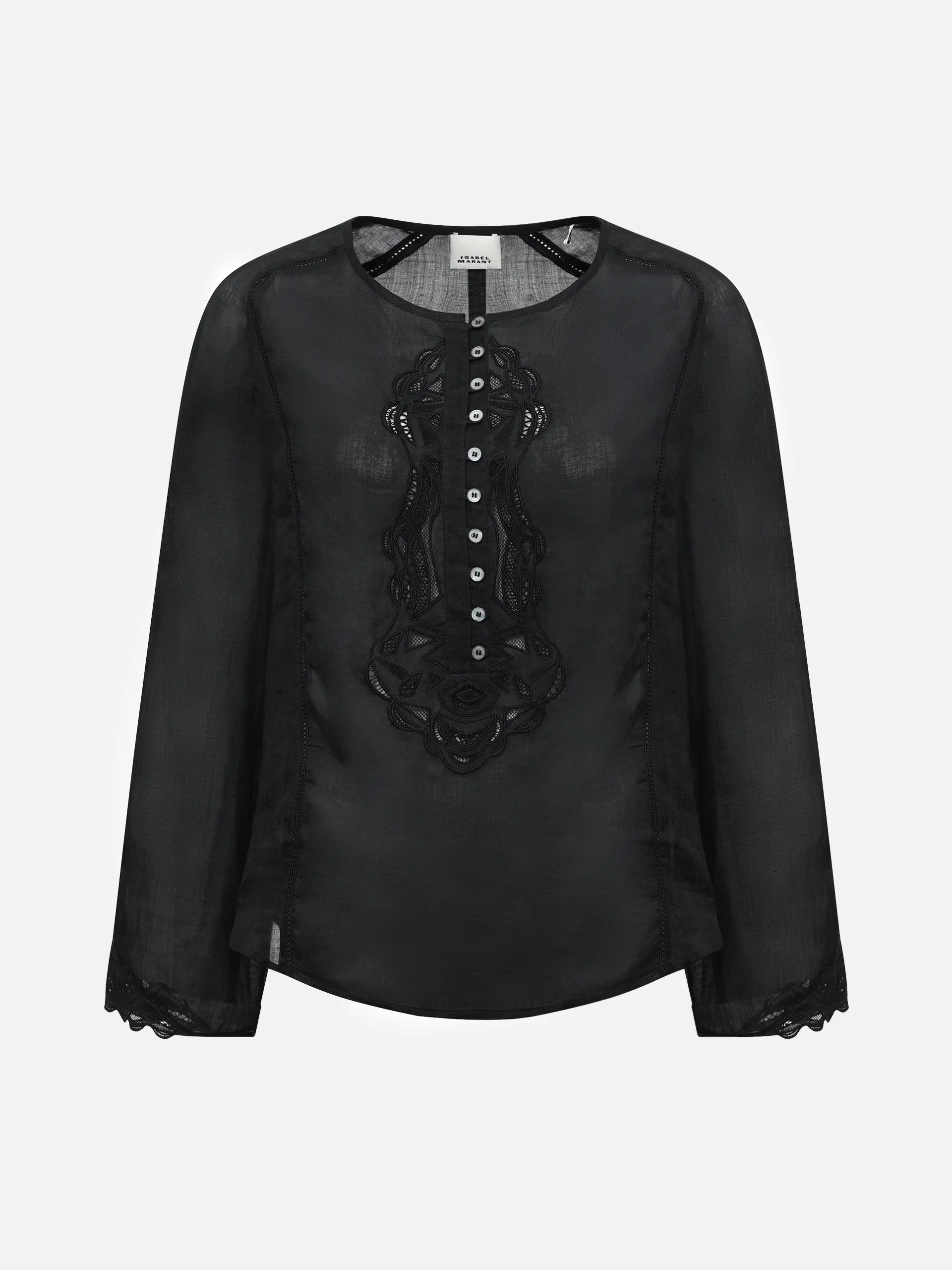 ISABEL MARANT - Bestickte Bluse Luciele aus Ramie für Damen