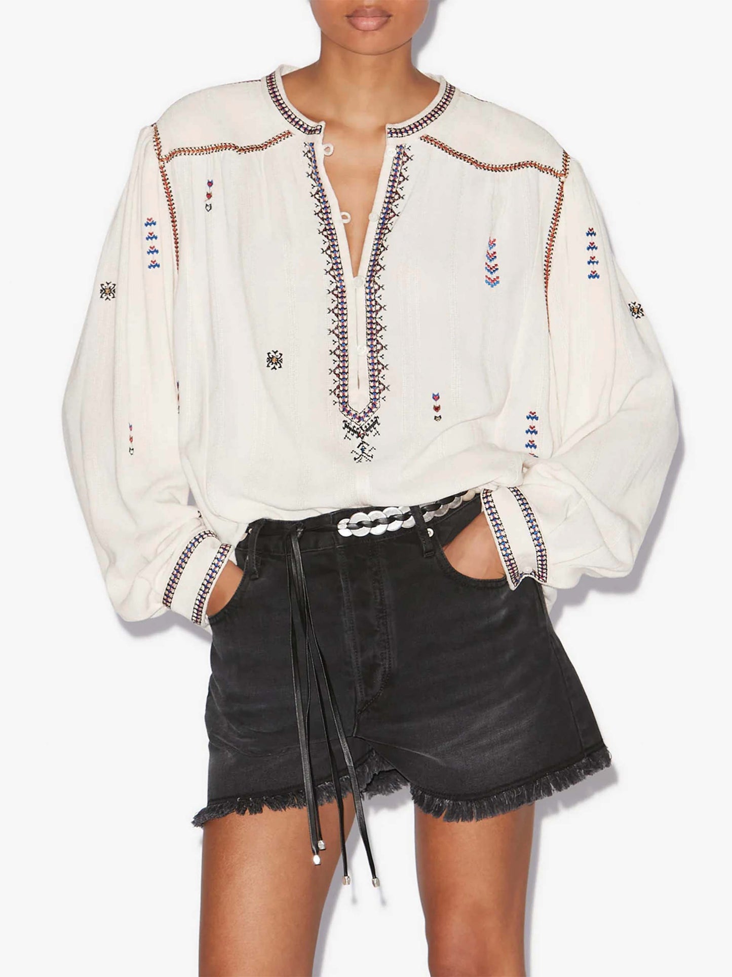 MARANT ÉTOILE - Bestickte Bluse Pelson aus Gaze für Damen