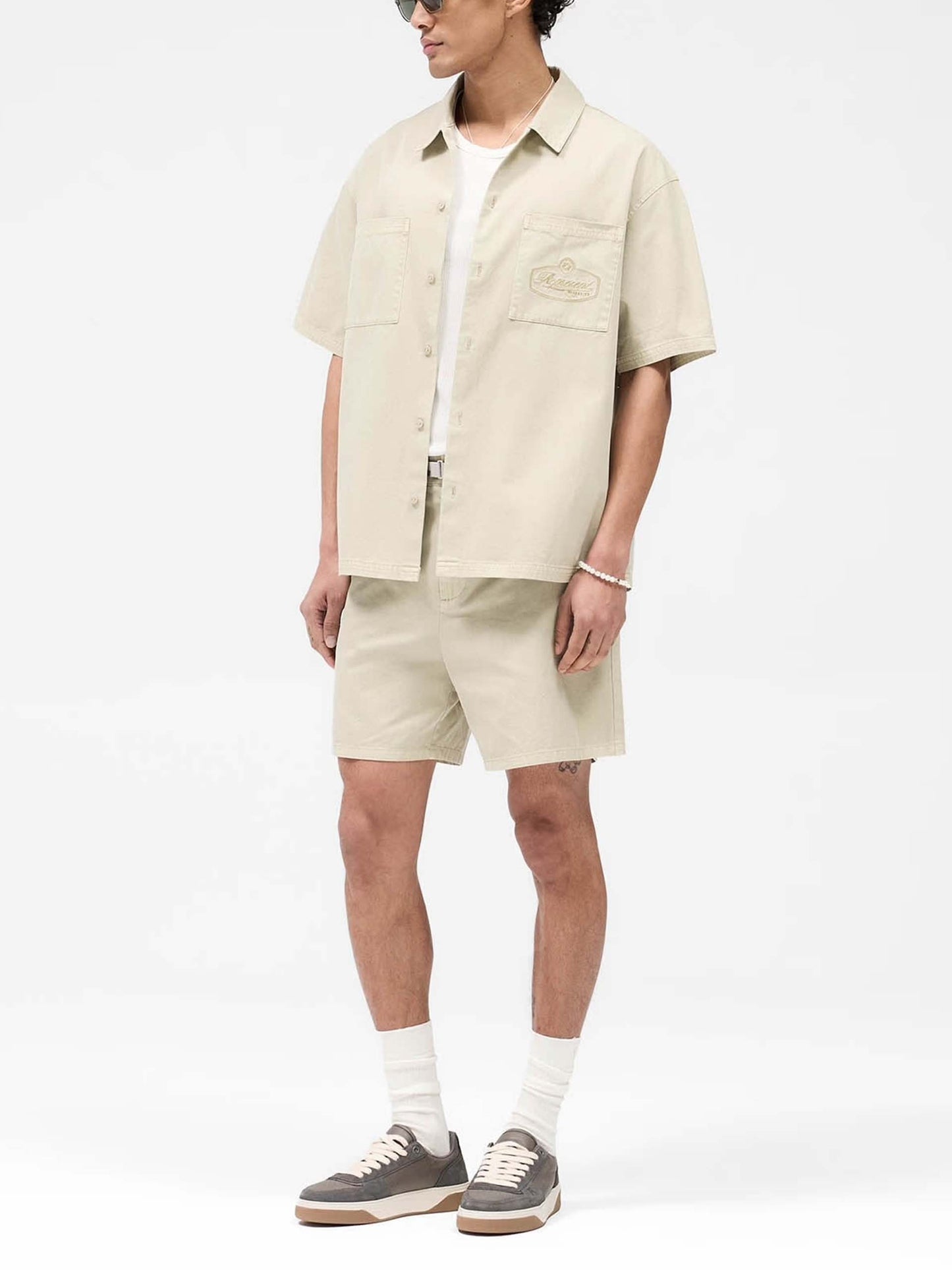 REPRESENT - Kurzarm-Baumwoll-Overshirt für Herren