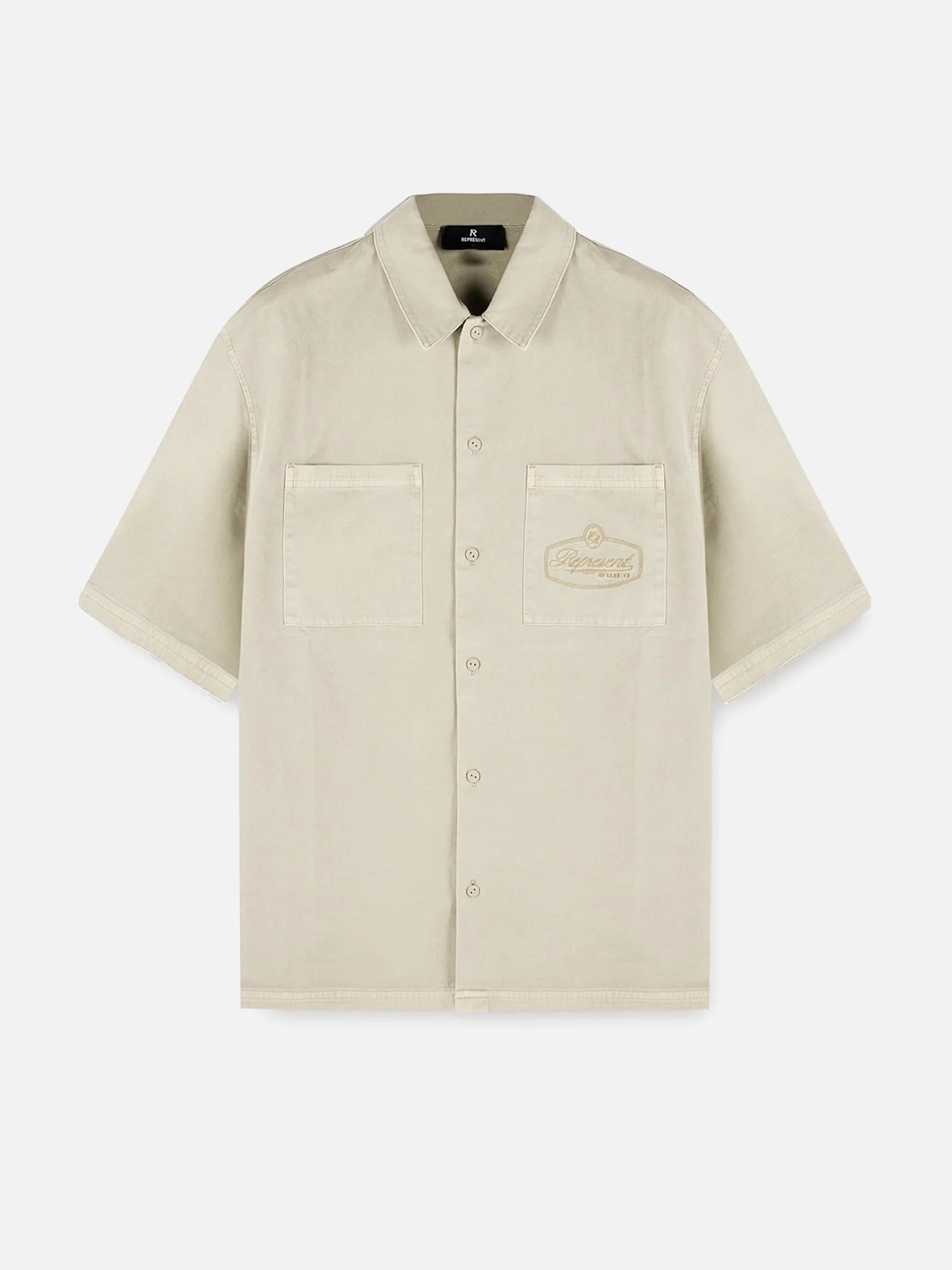 REPRESENT - Kurzarm-Baumwoll-Overshirt für Herren