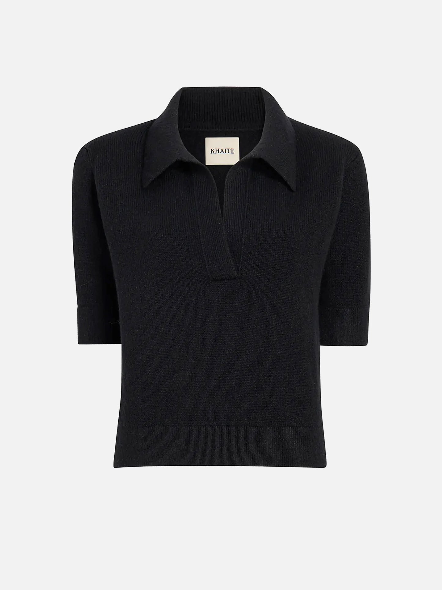 KHAITE - Kurzarm-Pullover Shrunken Jo für Damen in Schwarz - Black