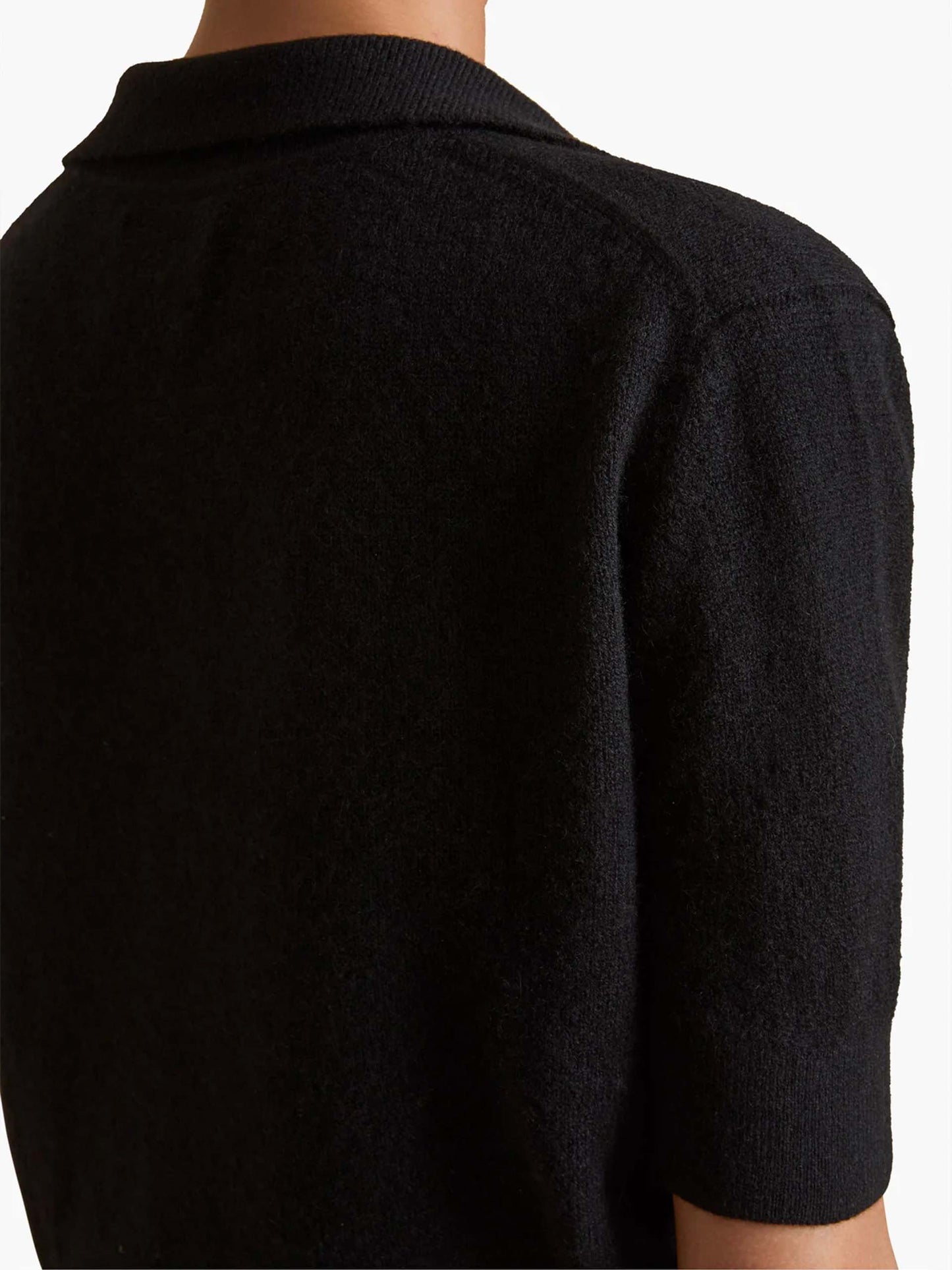 KHAITE - Kurzarm-Pullover Shrunken Jo für Damen in Schwarz - Black