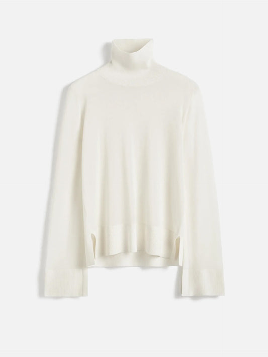 TOTEME - Rollkragenpullover mit Schlitzen für Damen in Cremeweiß - Cream white
