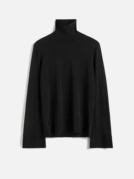 TOTEME - Rollkragenpullover mit Schlitzen für Damen in Schwarz - Black