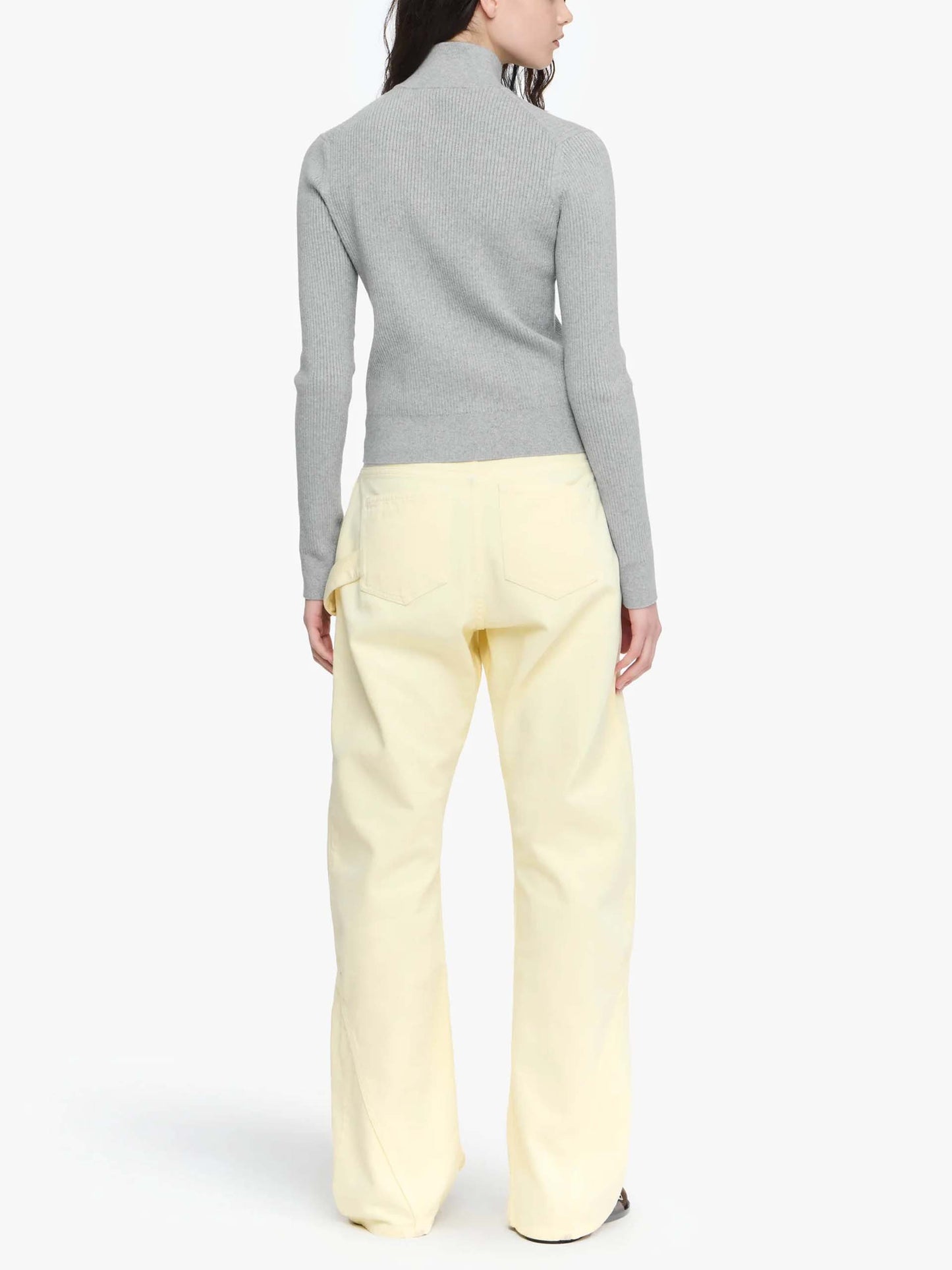 JW ANDERSON - Strickjacke aus Baumwollmix für Damen in Hellgrau - Light grey