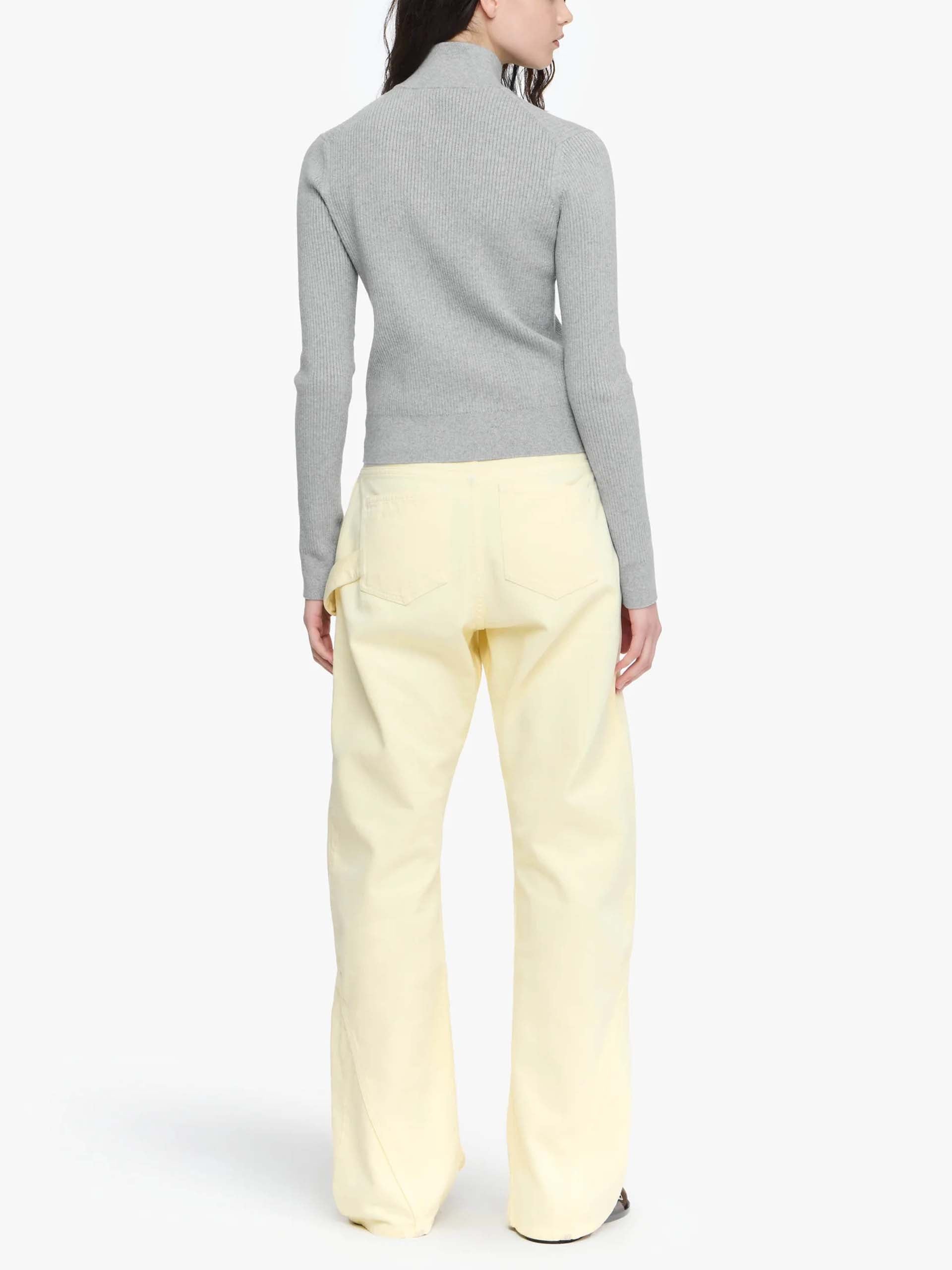 JW ANDERSON - Strickjacke aus Baumwollmix für Damen in Hellgrau - Light grey