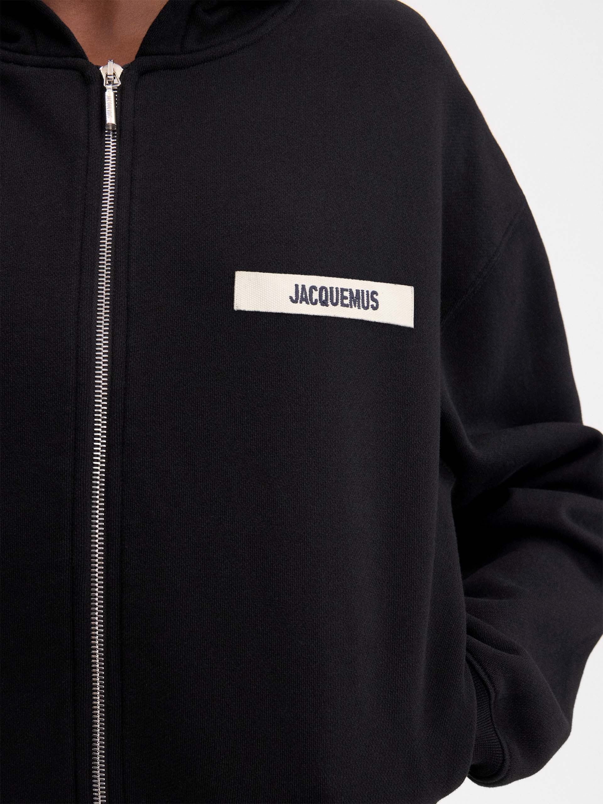 JACQUEMUS - Logo-Hoodie Gros Grain mit Reißverschluss