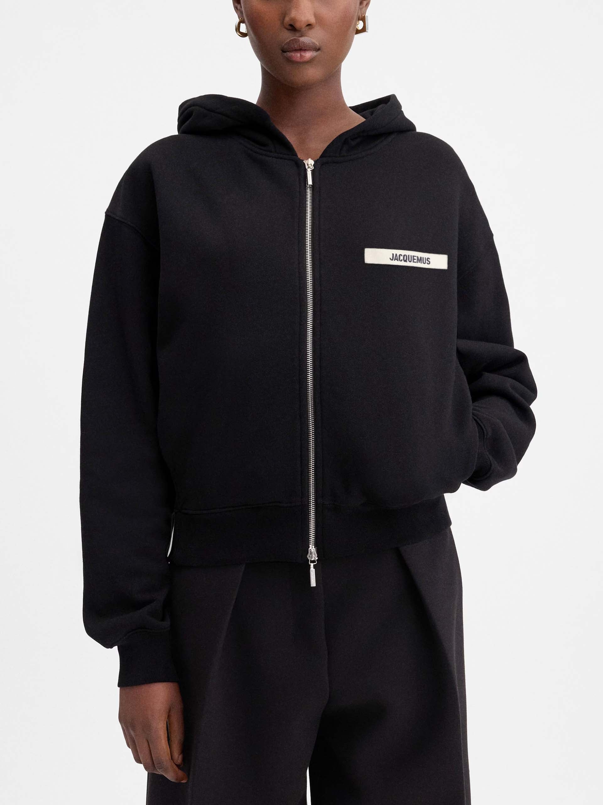 JACQUEMUS - Logo-Hoodie Gros Grain mit Reißverschluss