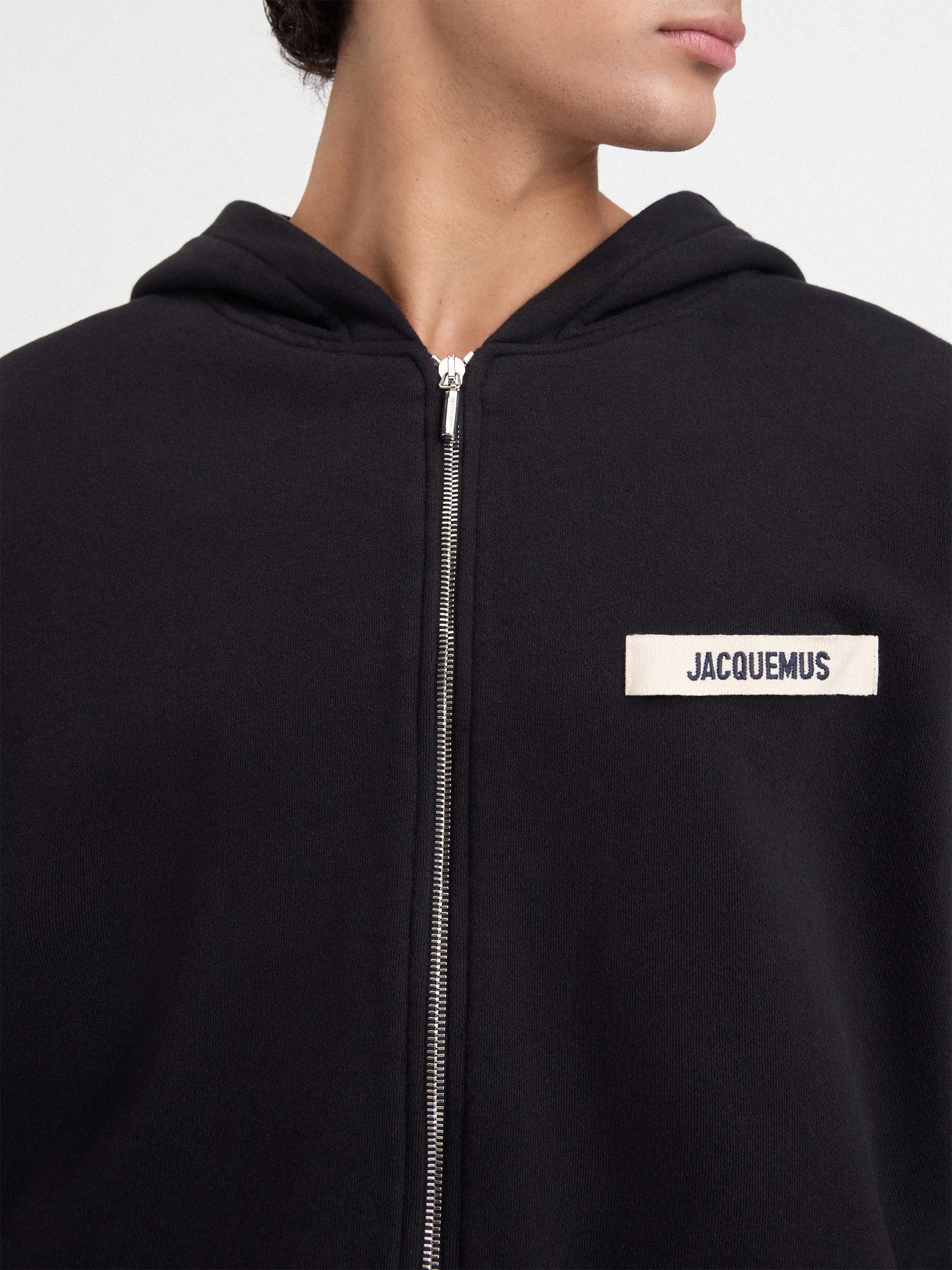 JACQUEMUS - Logo-Hoodie Gros Grain mit Reißverschluss
