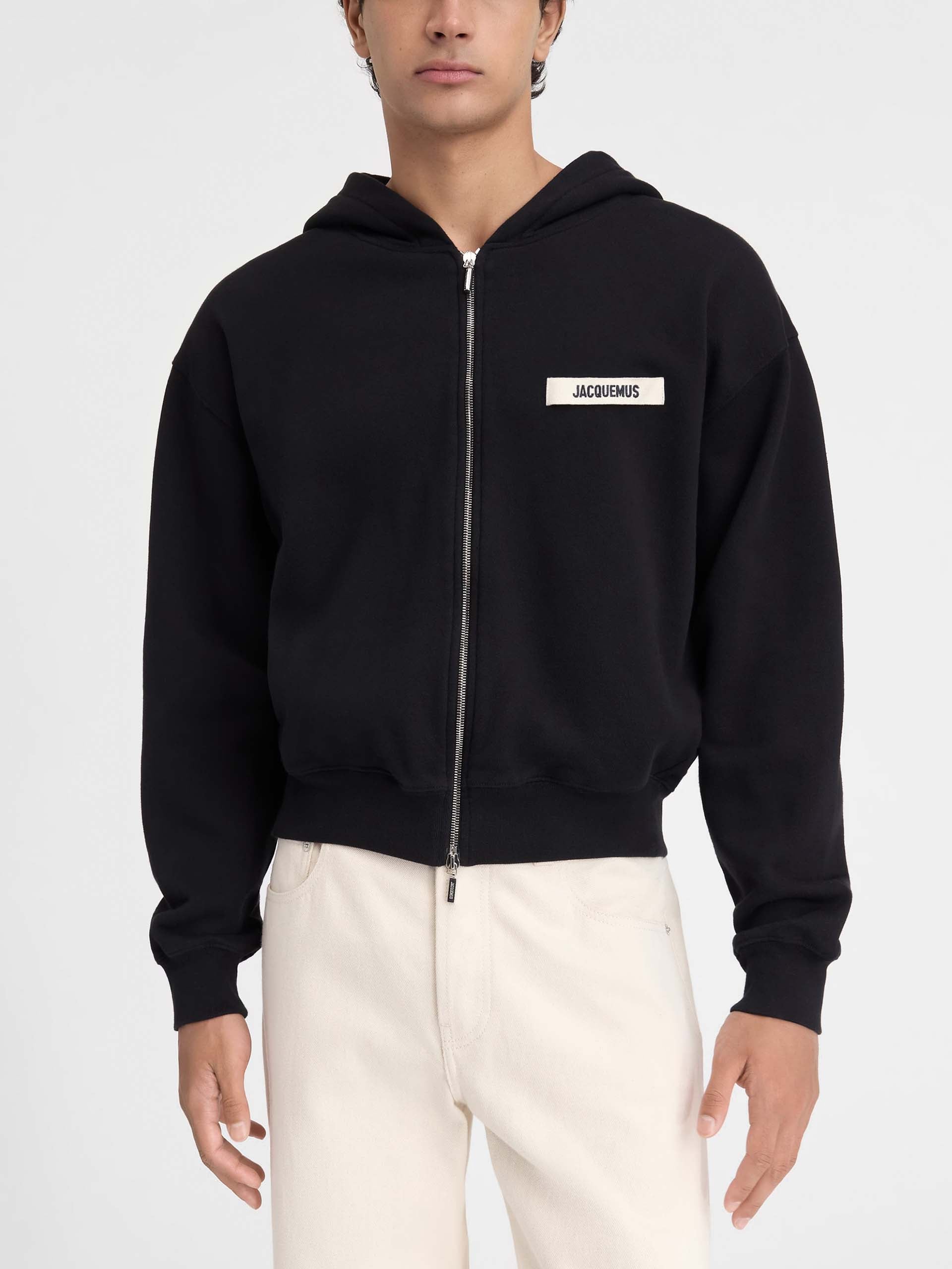 JACQUEMUS - Logo-Hoodie Gros Grain mit Reißverschluss