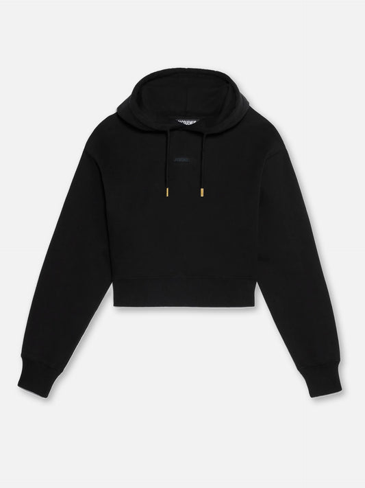 JACQUEMUS - Logo-Hoodie Gros Grain für Damen in Schwarz - Black