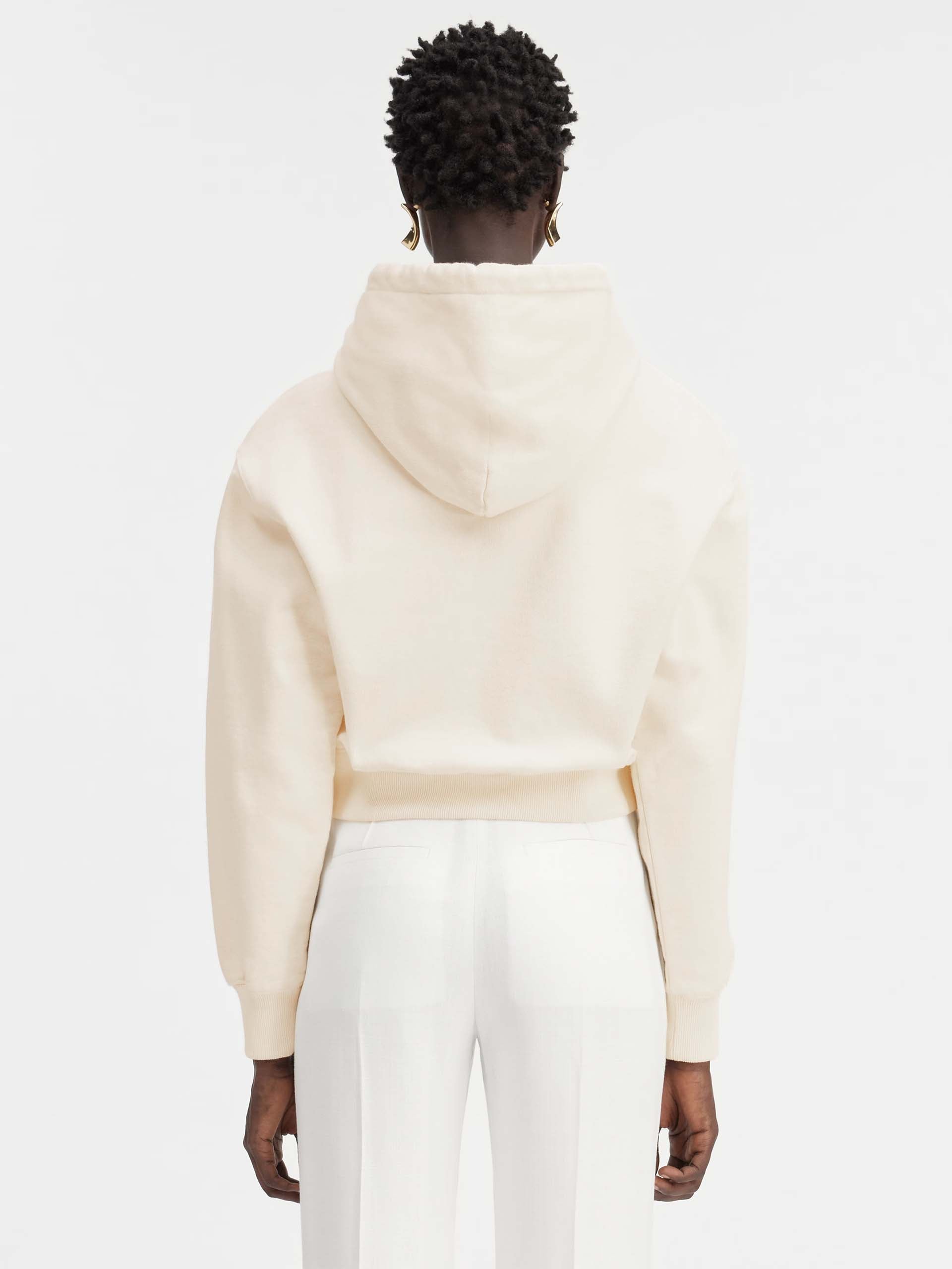 JACQUEMUS - Logo-Hoodie Gros Grain für Damen in Hellbeige - Light beige