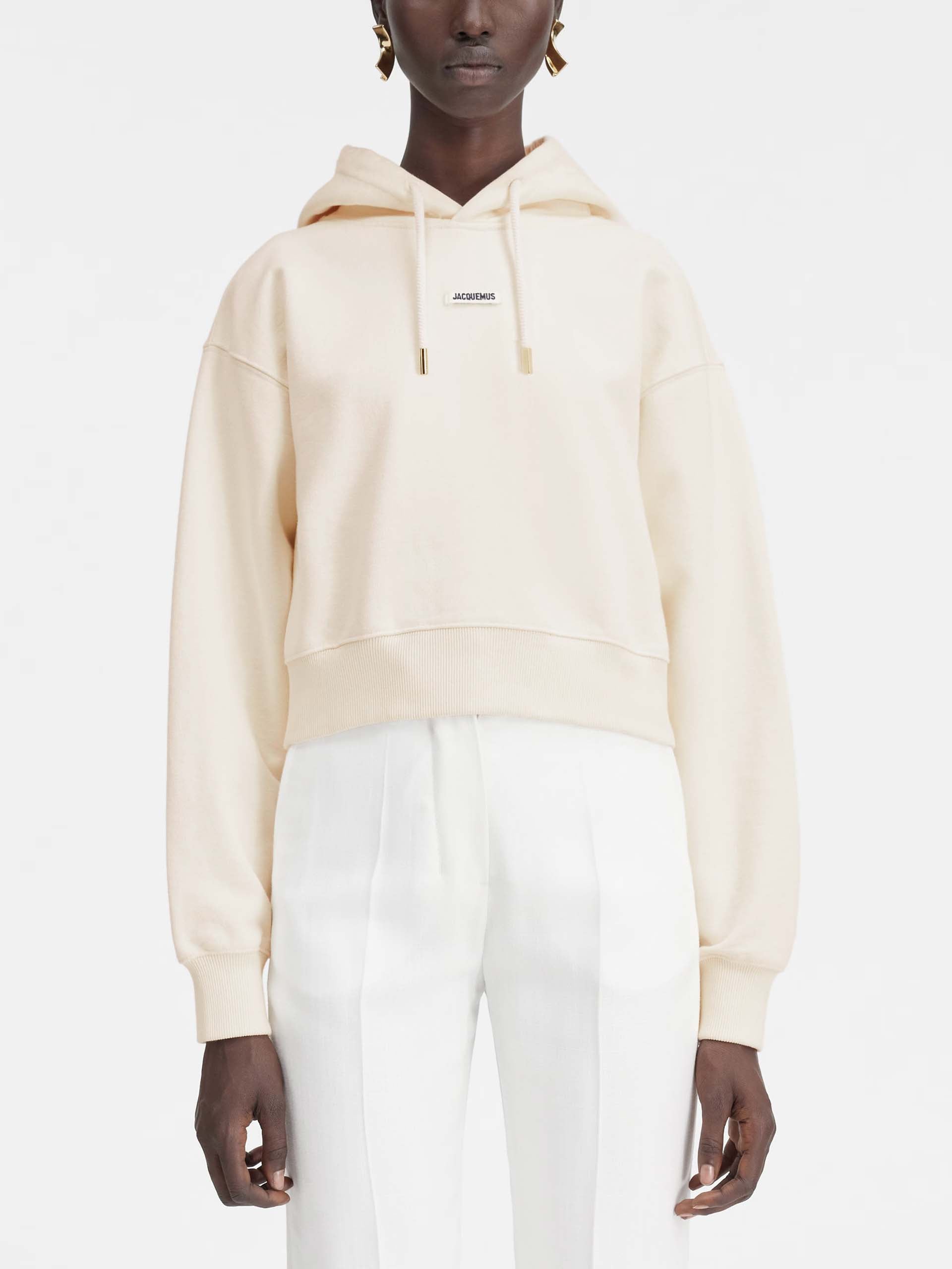 JACQUEMUS - Logo-Hoodie Gros Grain für Damen in Hellbeige - Light beige
