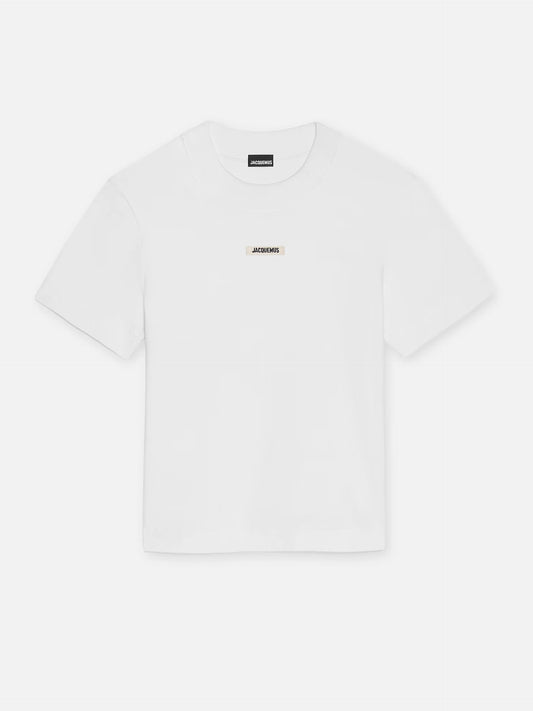 JACQUEMUS - Logo-T-Shirt Gros Grain für Damen in Weiß - White