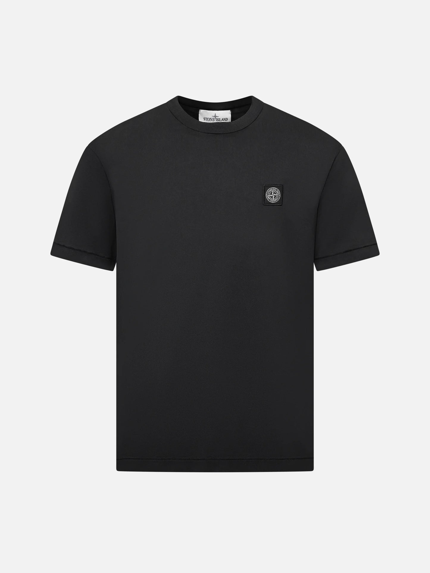 STONE ISLAND - T-Shirt mit Kompass-Logo für Herren in Schwarz - Black