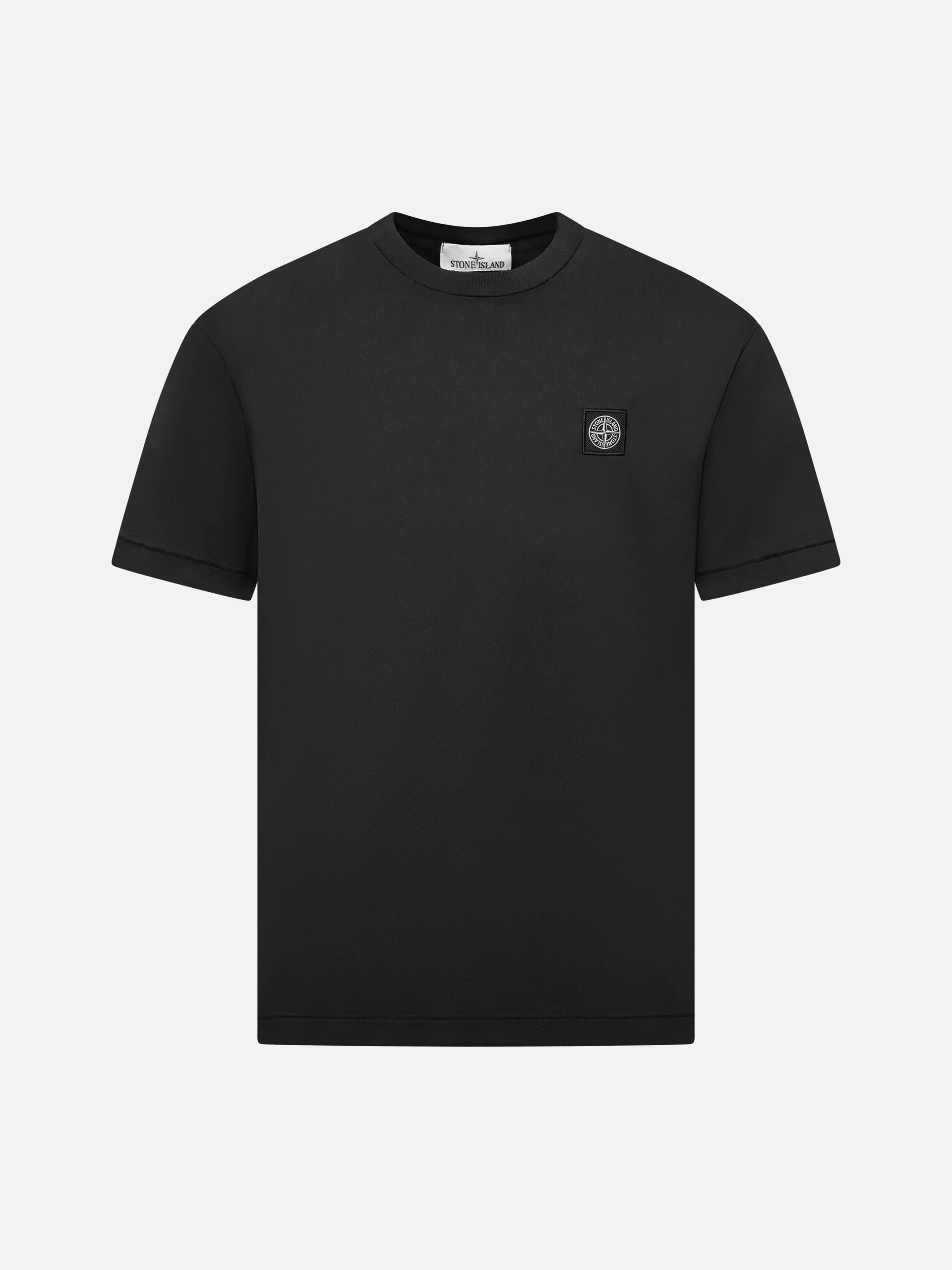 STONE ISLAND - T-Shirt mit Kompass-Logo für Herren in Schwarz - Black