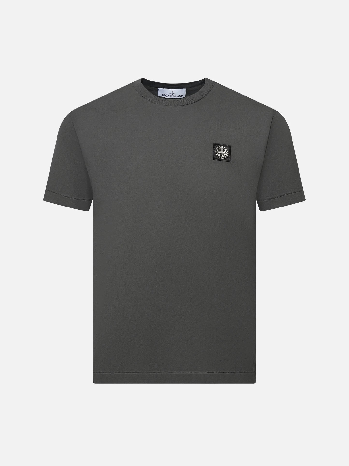 STONE ISLAND - T-Shirt mit Kompass-Logo für Herren in Anthrazitgrau - Anthracite grey