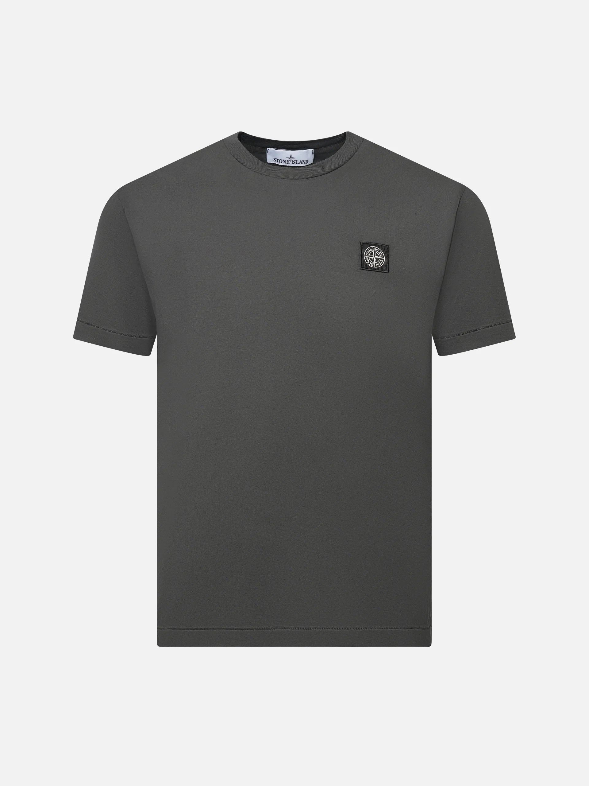 STONE ISLAND - T-Shirt mit Kompass-Logo für Herren in Anthrazitgrau - Anthracite grey