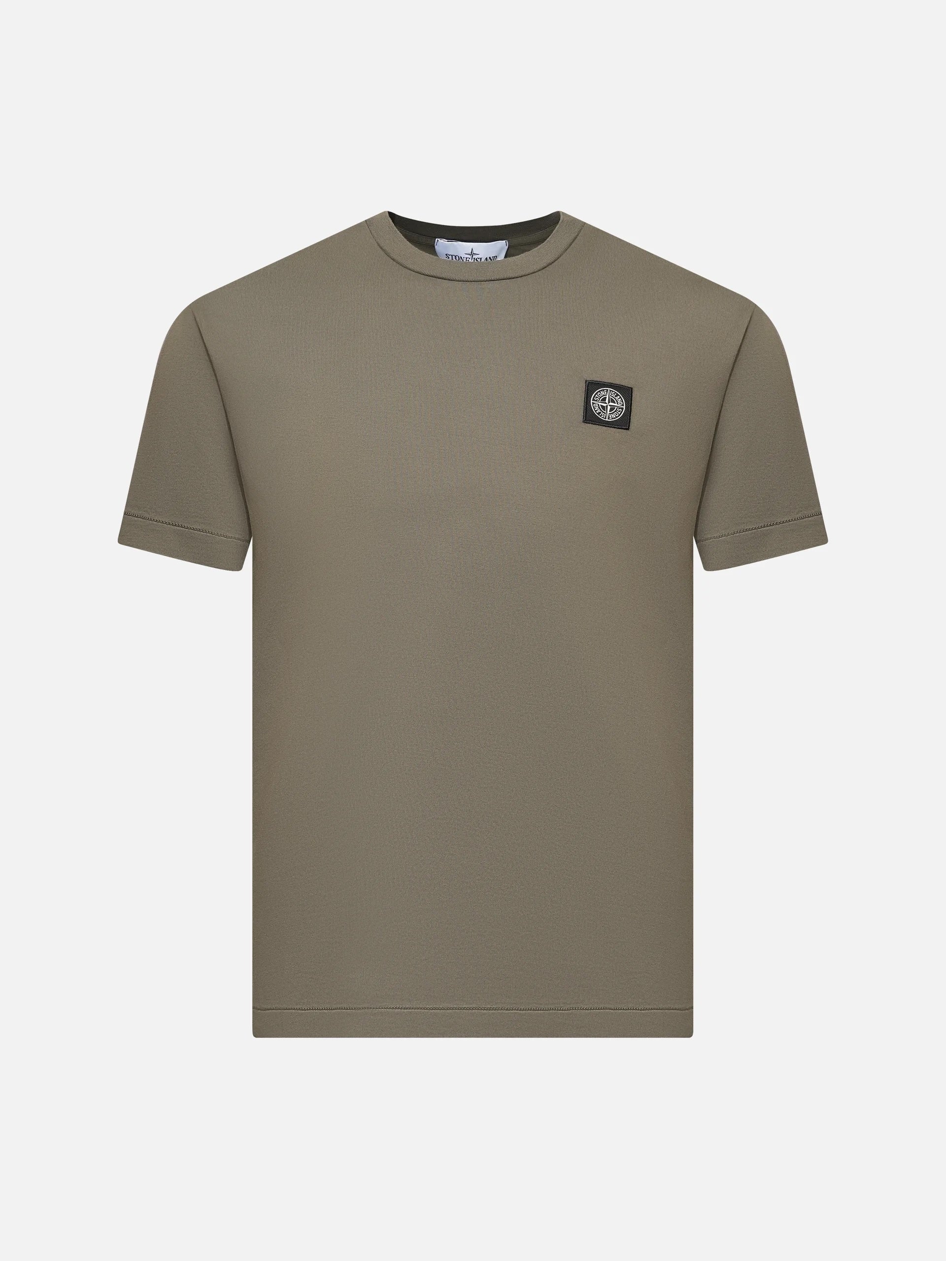 STONE ISLAND - T-Shirt mit Kompass-Logo für Herren in Militärgrün - Military green
