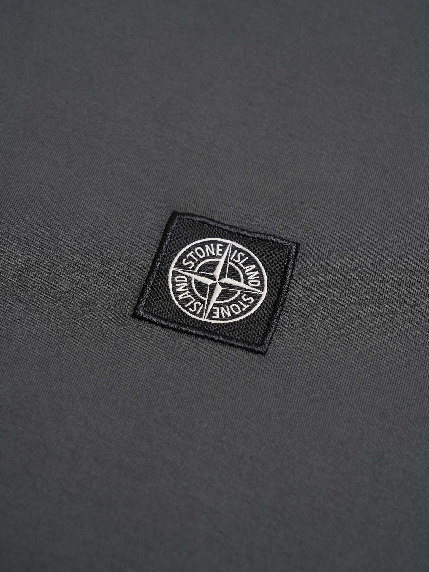 STONE ISLAND - T-Shirt mit Kompass-Logo für Herren in Anthrazitgrau - Anthracite grey