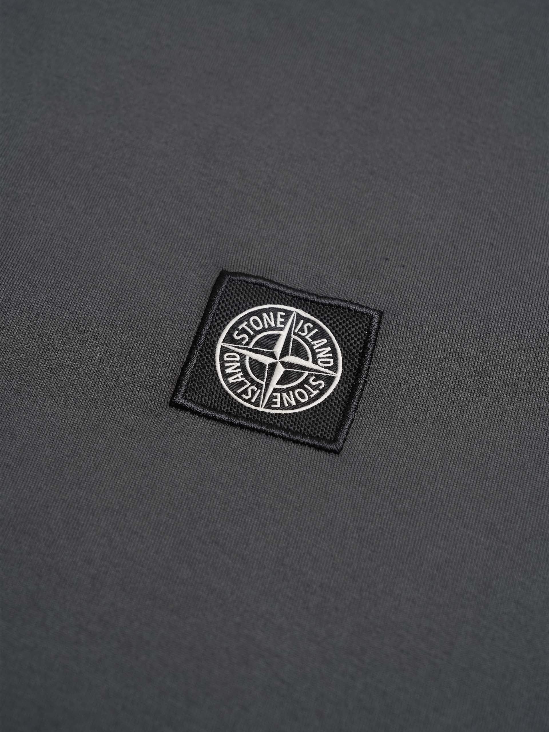 STONE ISLAND - T-Shirt mit Kompass-Logo für Herren in Anthrazitgrau - Anthracite grey