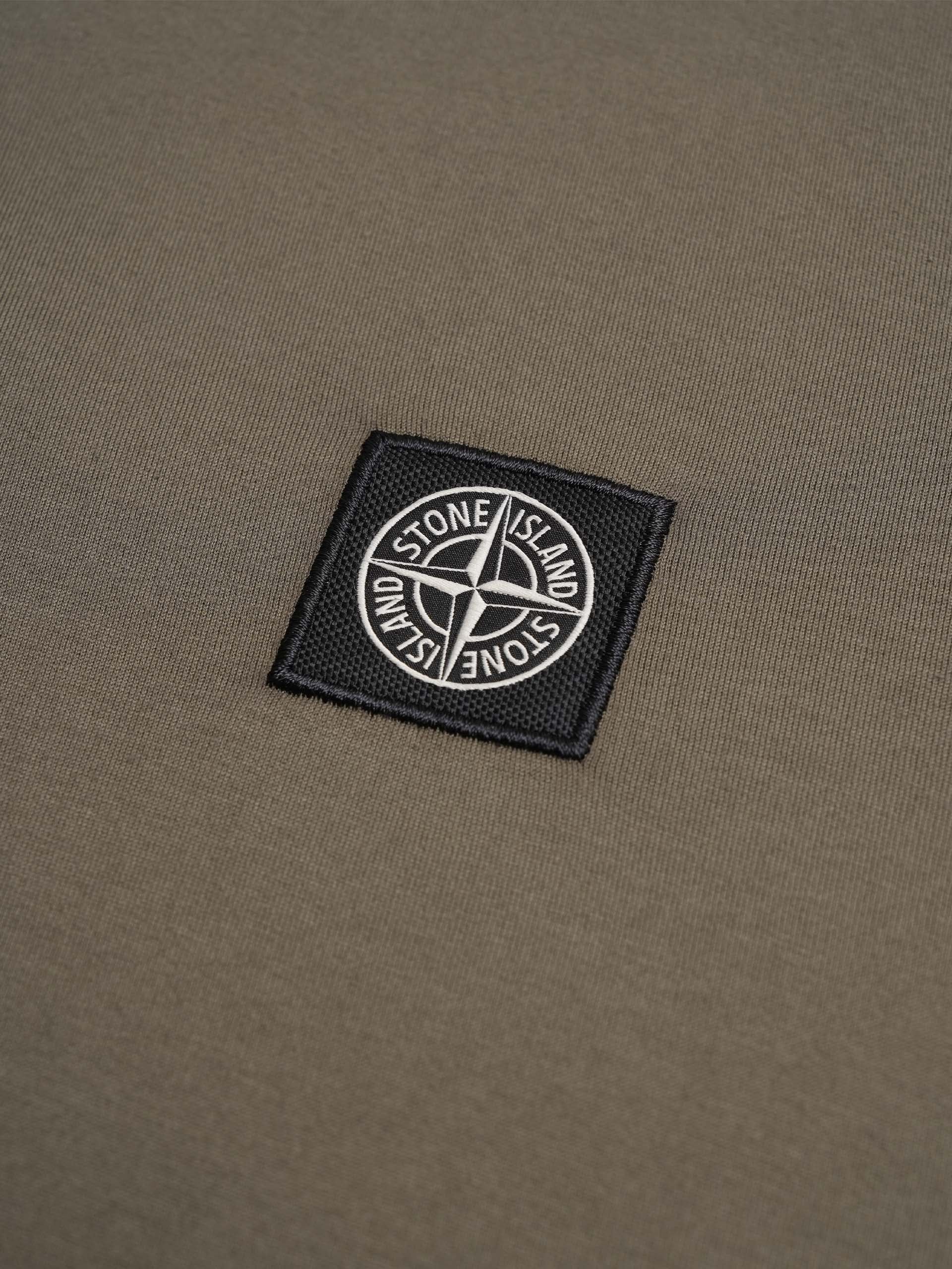 STONE ISLAND - T-Shirt mit Kompass-Logo für Herren in Militärgrün - Military green
