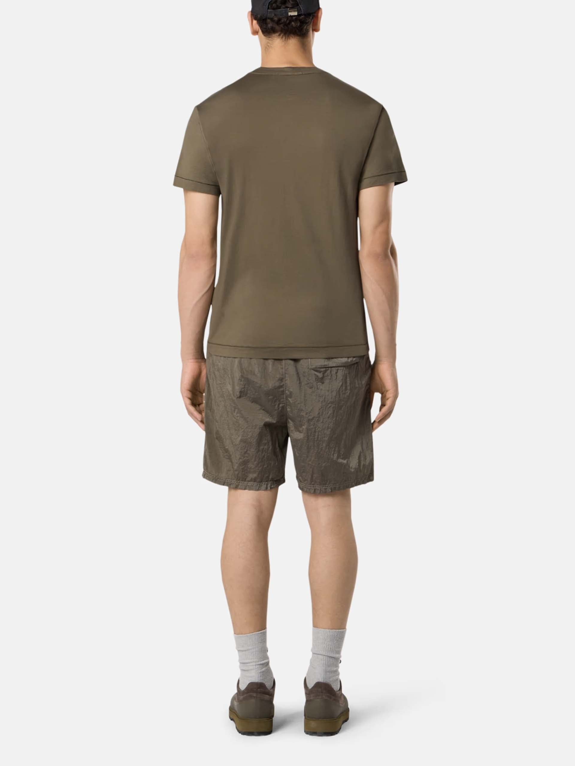 STONE ISLAND - T-Shirt mit Kompass-Logo für Herren in Militärgrün - Military green